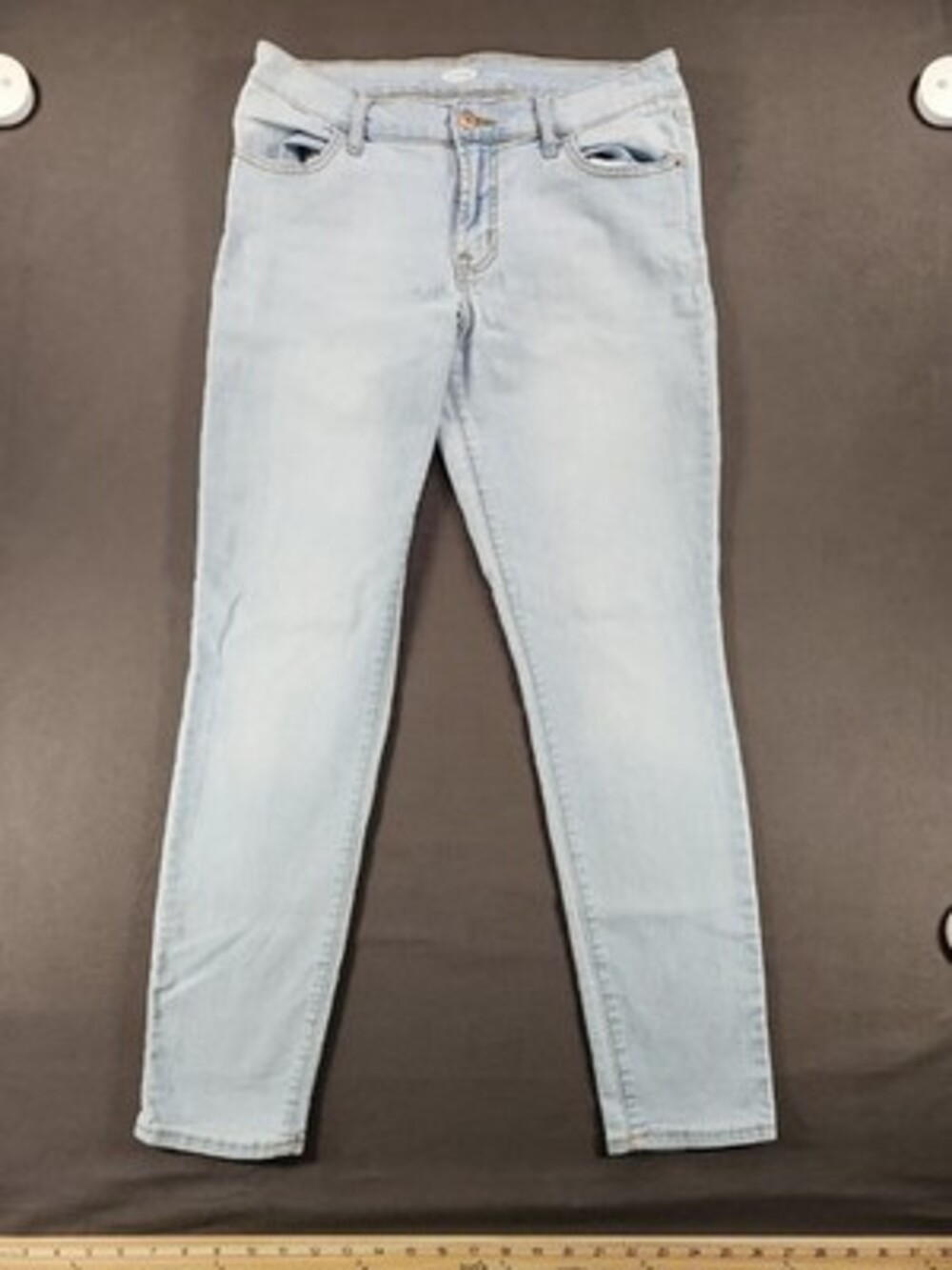 Old Navy Jeans Womens 30x28 Super Skinny Light Wash Blue Stretch Summer 0246